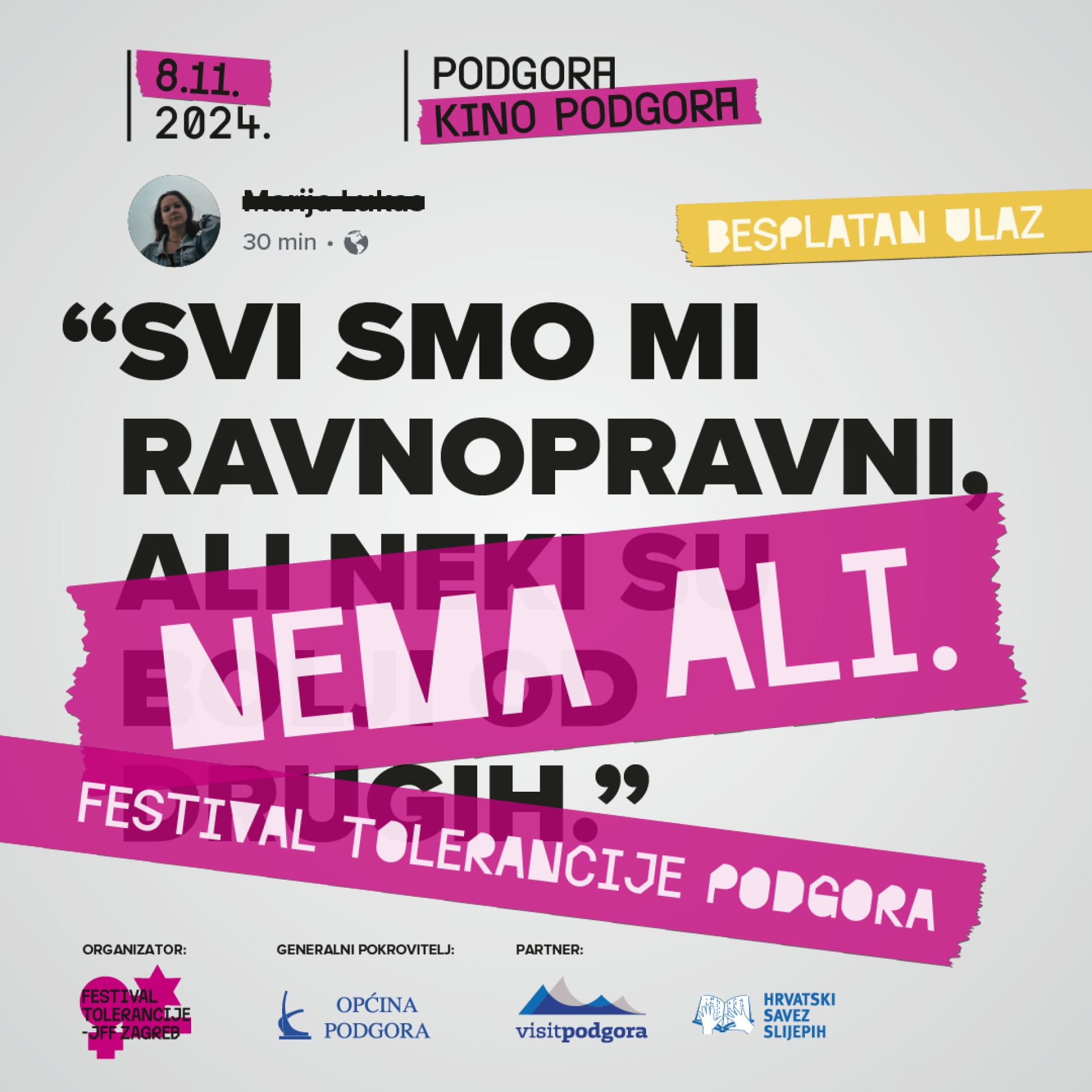 Pop-up Festival tolerancije u Podgori